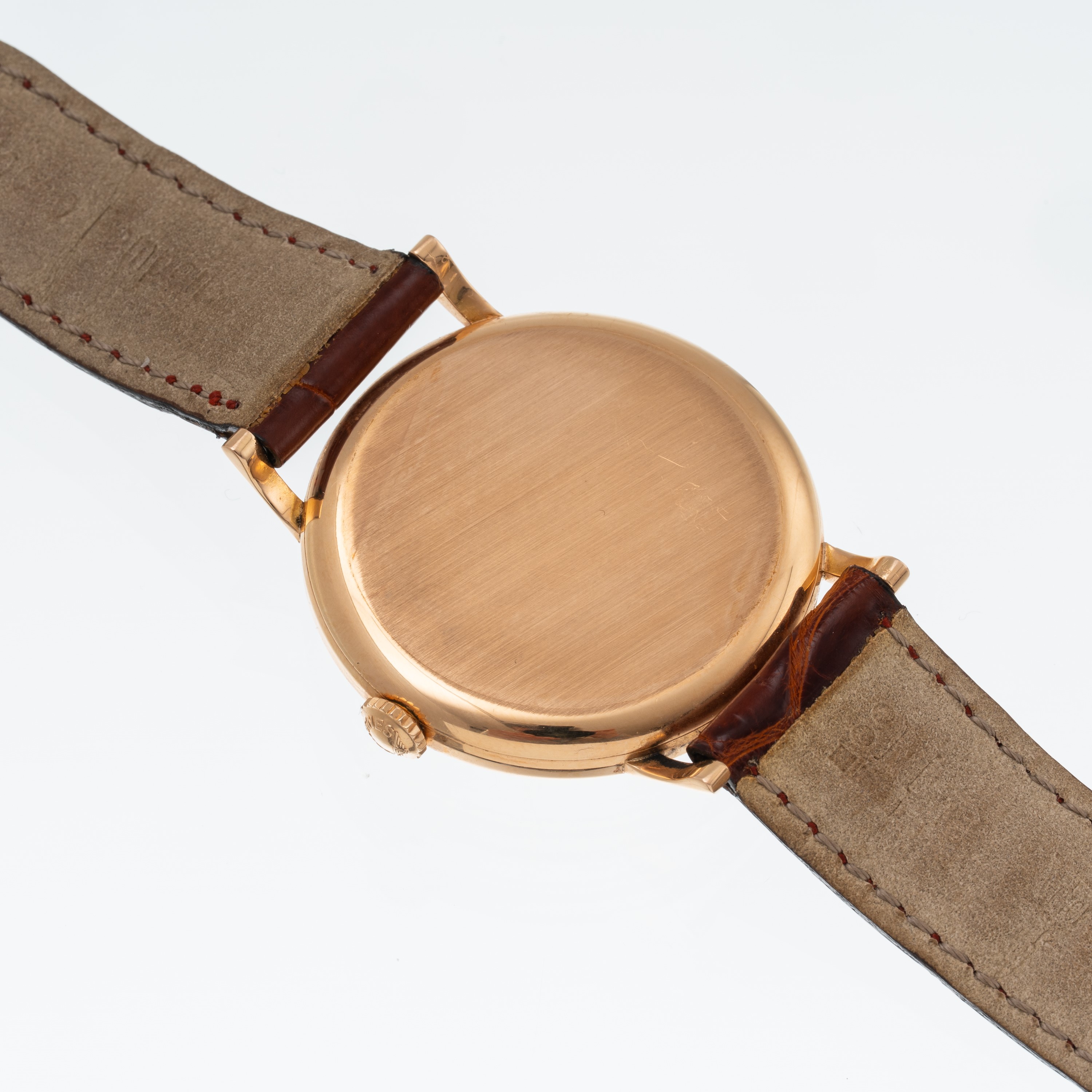 LONGINES OROLOGIO SOLO TEMPO A CARICA MANUALE IN ORO ROSA 18 KT CON QUADRANTE BIANCO E PICCOLI SE...