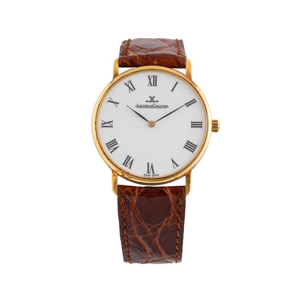 JAEGER LE COULTRE - JAEGER LECOULTRE - ULTRATHIN OROLOGIO SOLO TEMPO A CARICA MANUALE IN ORO GIALLO 18 KT CON QUADRANTE LACCATO BIANCO