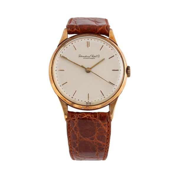 IWC - IWC - CALATRAVA OROLOGIO A CARICA MANUALE IN ORO GIALLO 14 KT CON QUADRANTE ARGENTE' CON SECONDI CENTRALI