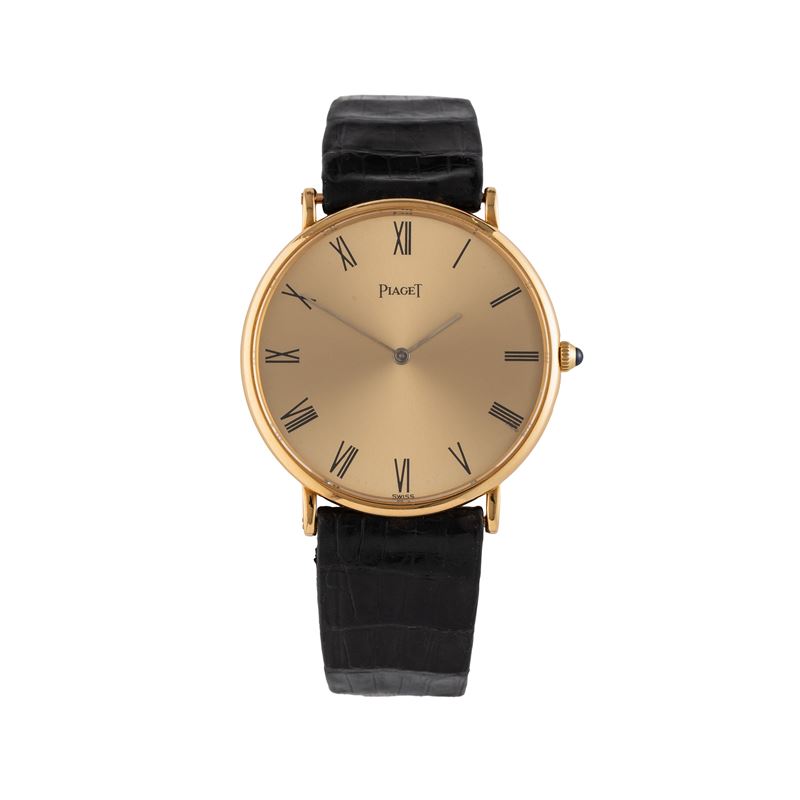 PIAGET - ALTIPIANO OROLOGIO SOLO TEMPO A CARICA MANUALE IN ORO GIALLO 18 KT CON QUADRANTE CHAMPAG...