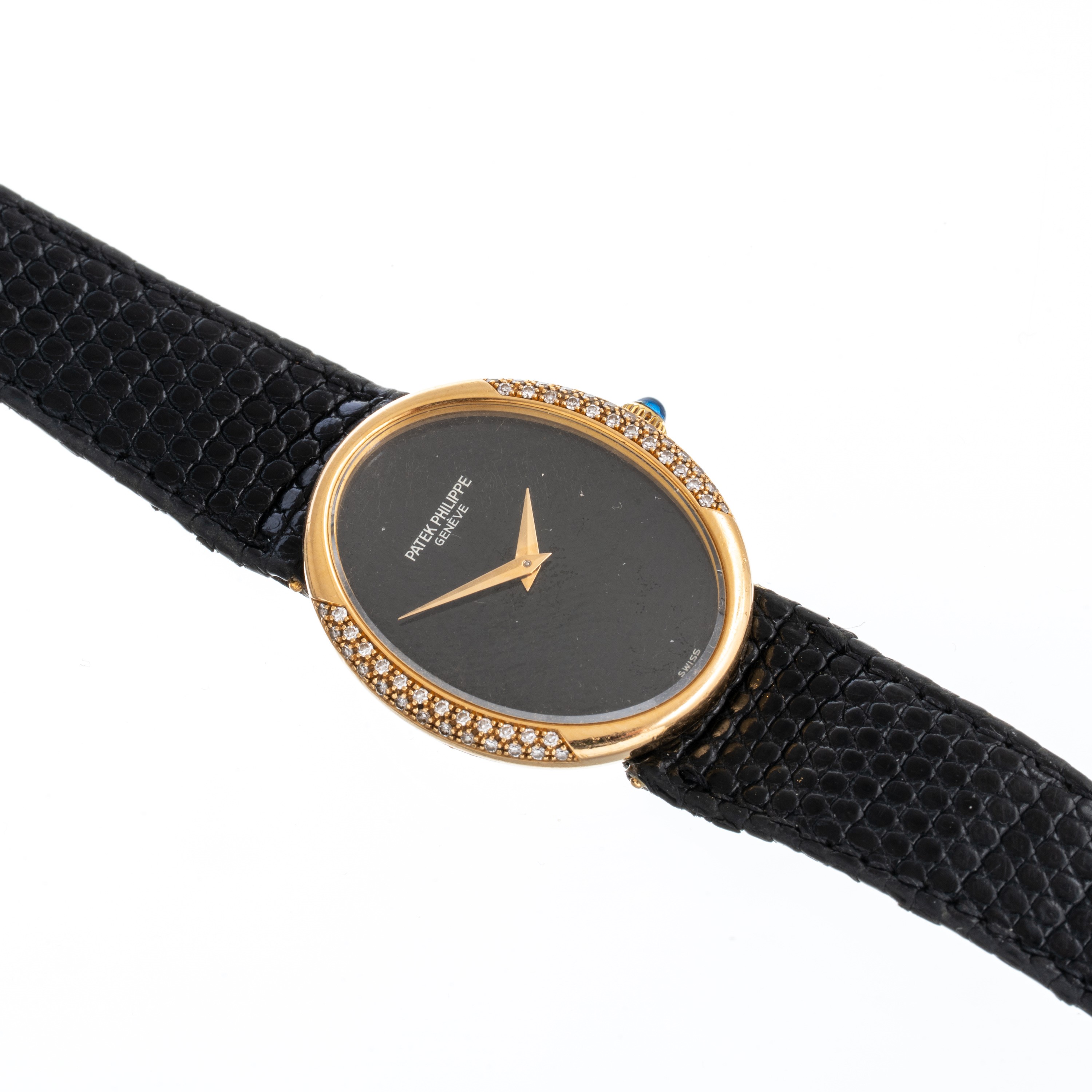 PATEK PHILIPPE - ELLIPSE LADY OROLOGIO SOLO TEMPO A CARICA MANUALE IN ORO GIALLO 18 KT CON QUADRA...