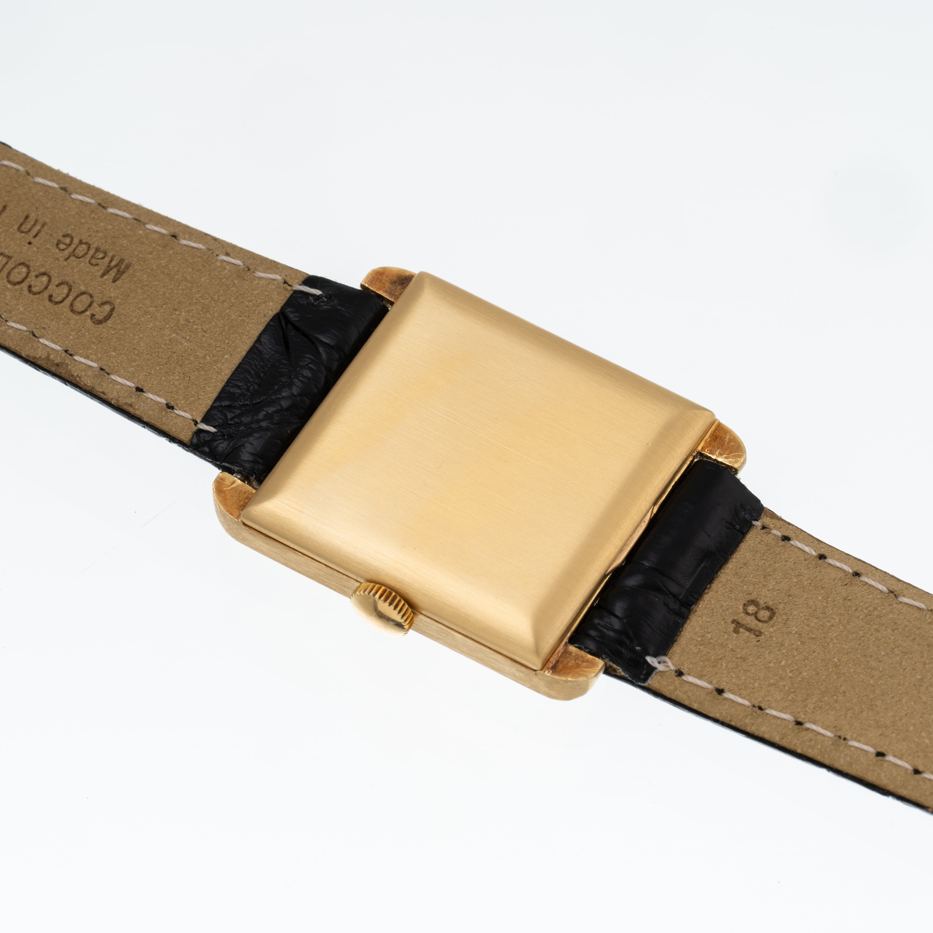 VACHERON CONSTANTIN - TANK OROLOGIO SOLO TEMPO A CARICA MANUALE IN ORO GIALLO 18 KT