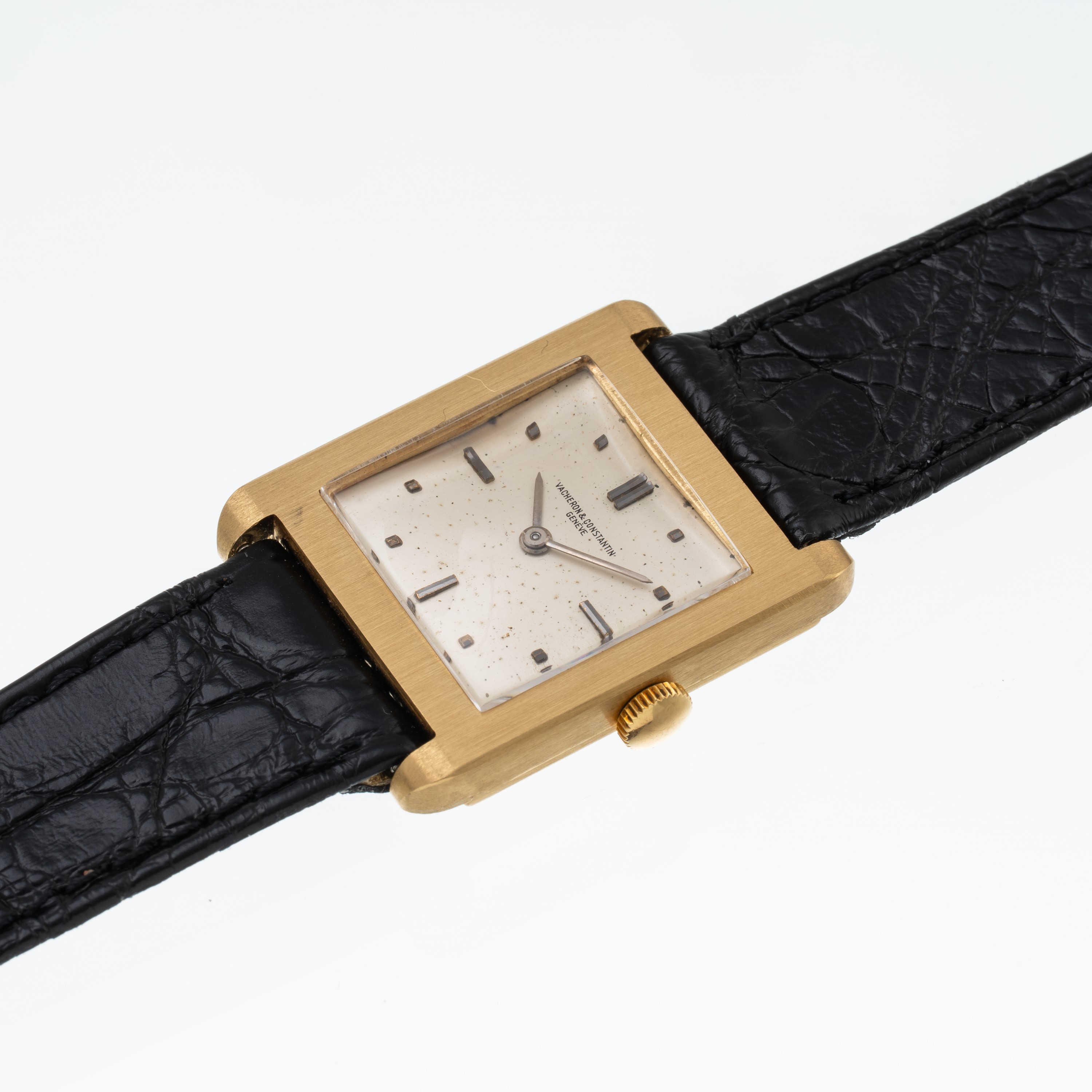 VACHERON CONSTANTIN - TANK OROLOGIO SOLO TEMPO A CARICA MANUALE IN ORO GIALLO 18 KT