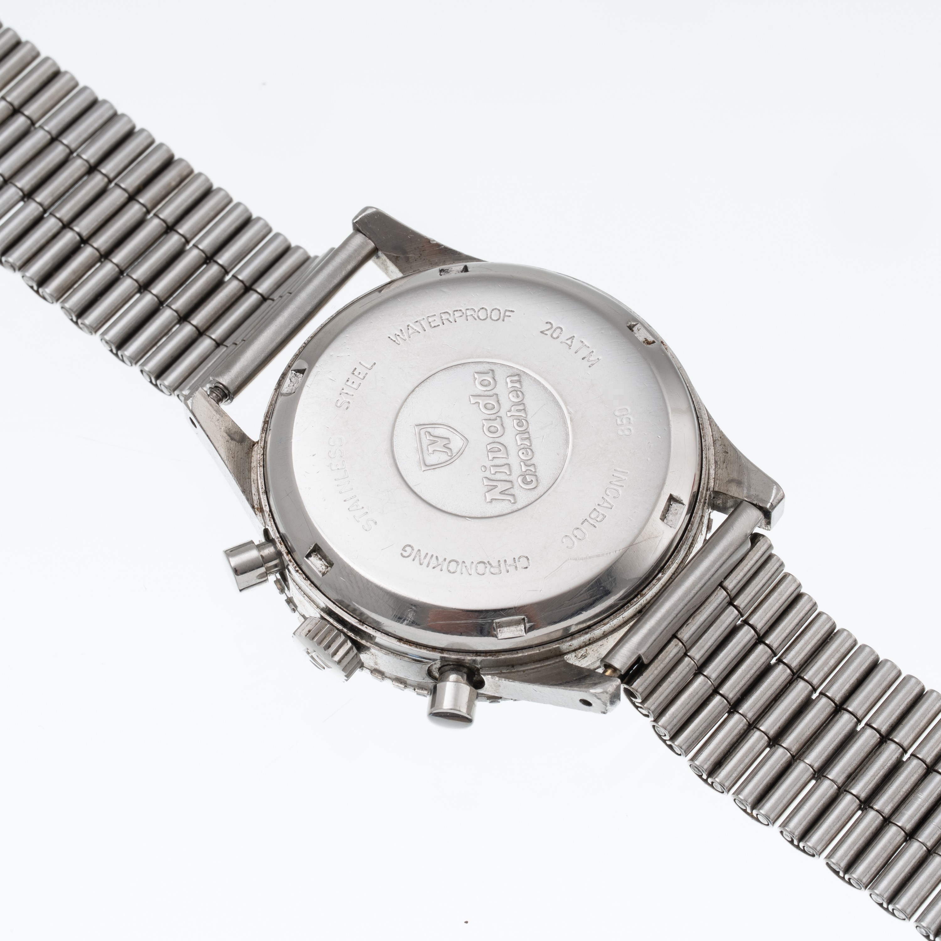 NIVADA - CHRONOMASTER AVIATOR SEA DIVER CRONOGRAFO A CARICA MANUALE IN ACCIAIO CON QUADRANTE NERO...