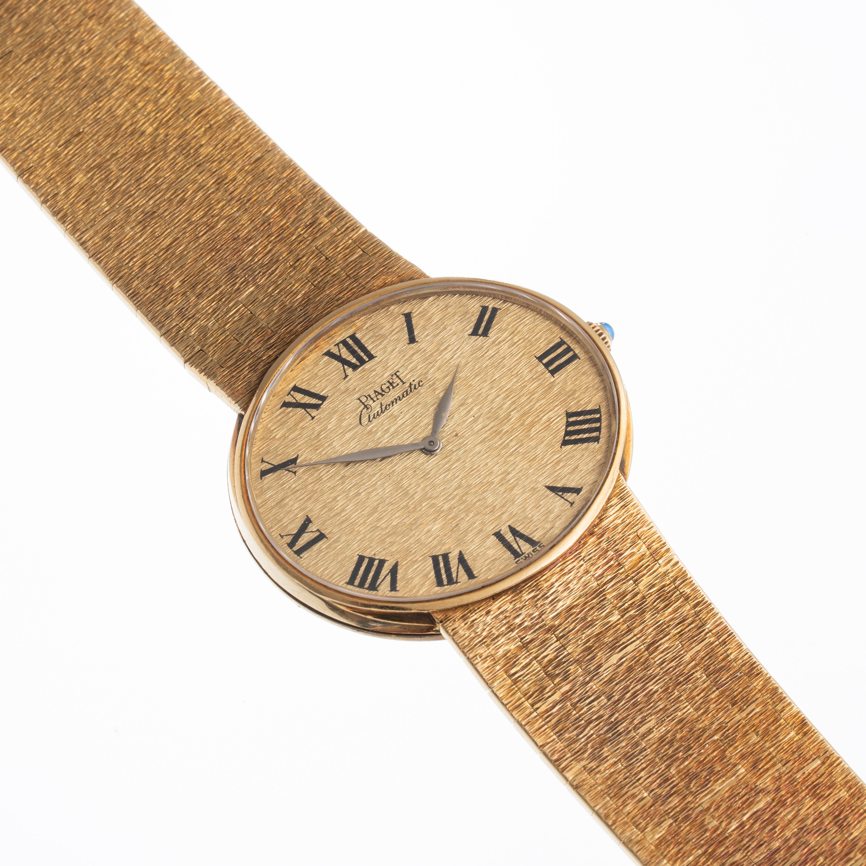 PIAGET OROLOGIO SOLO TEMPO A CARICA AUTOMATICA IN ORO GIALLO 18 KT CON BRACCIALE INTEGRATO IN ORO...