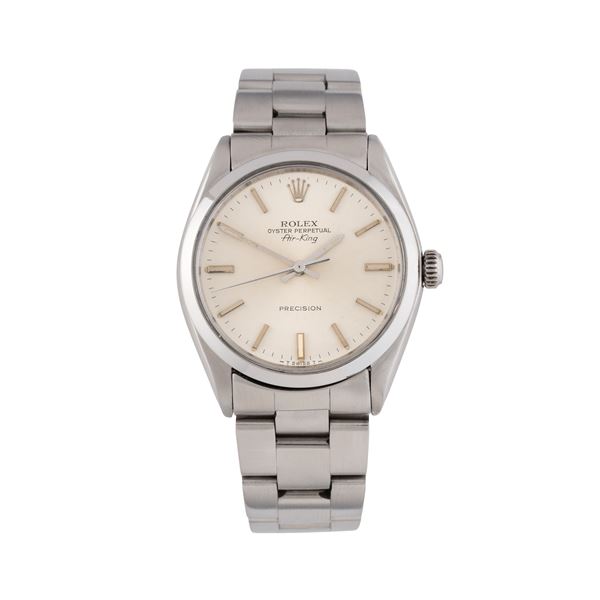 ROLEX - ROLEX - AIR KING OROLOGIO SOLO TEMPO A CARICA AUTOMATICA IN ACCIAIO CON QUADRANTE ARGENTE' E BRACCIALE IN ACCIAIO