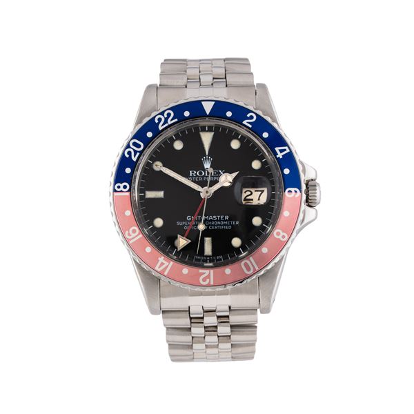 ROLEX - ROLEX - GMT MASTER OROLOGIO GMT IN ACCIAIO A CARICA AUTOMATICA CON QUADRANTE NERO GHIERA BICOLORE E BRACCIALE JUBILEE