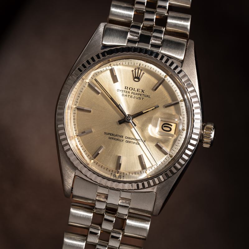 ROLEX - DATEJUST OROLOGIO SOLO TEMPO A CARICA AUTOMATICA IN ORO BIANCO 18 KT CON BRACCIALE JUBILE...