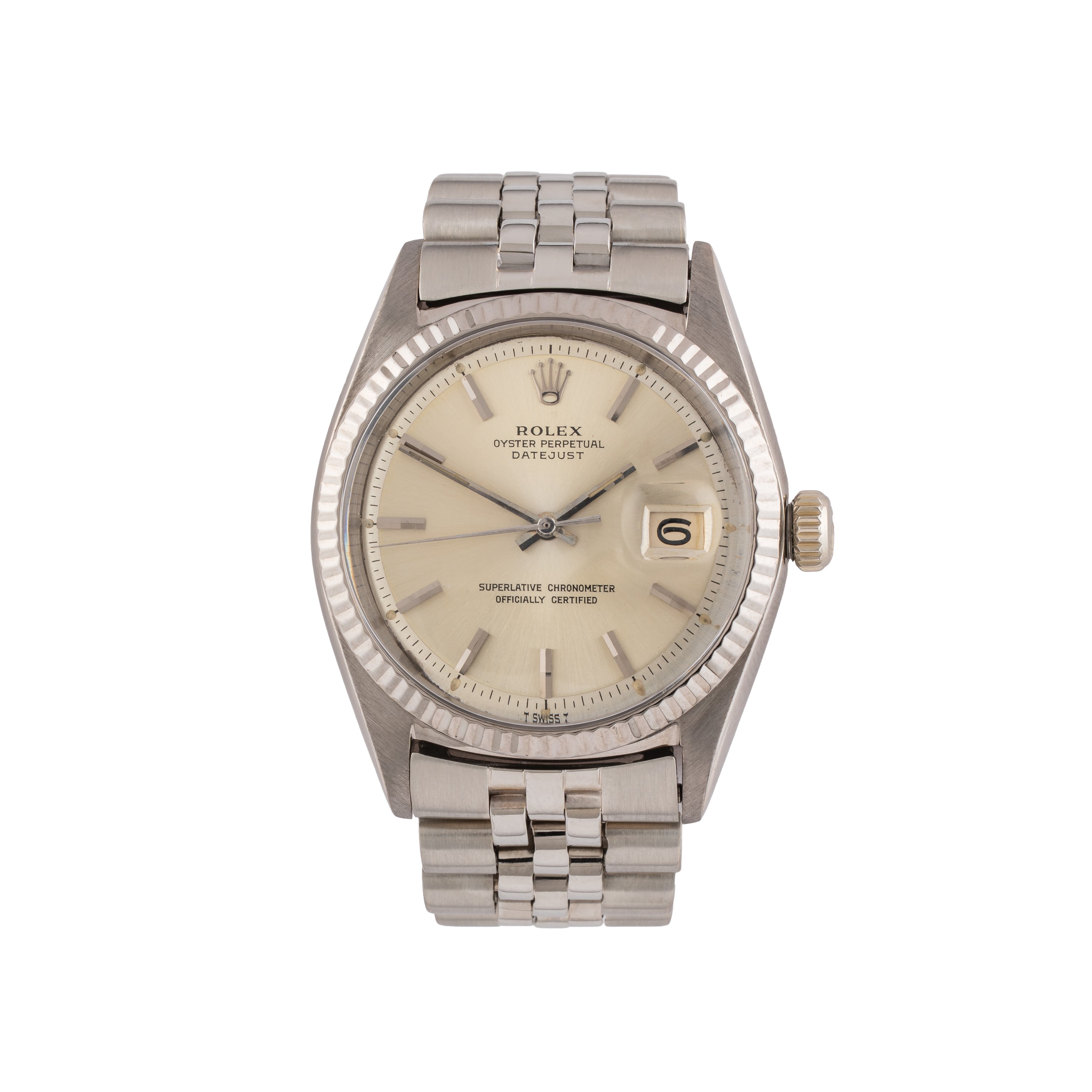 ROLEX - DATEJUST OROLOGIO SOLO TEMPO A CARICA AUTOMATICA IN ORO BIANCO 18 KT CON BRACCIALE JUBILE...