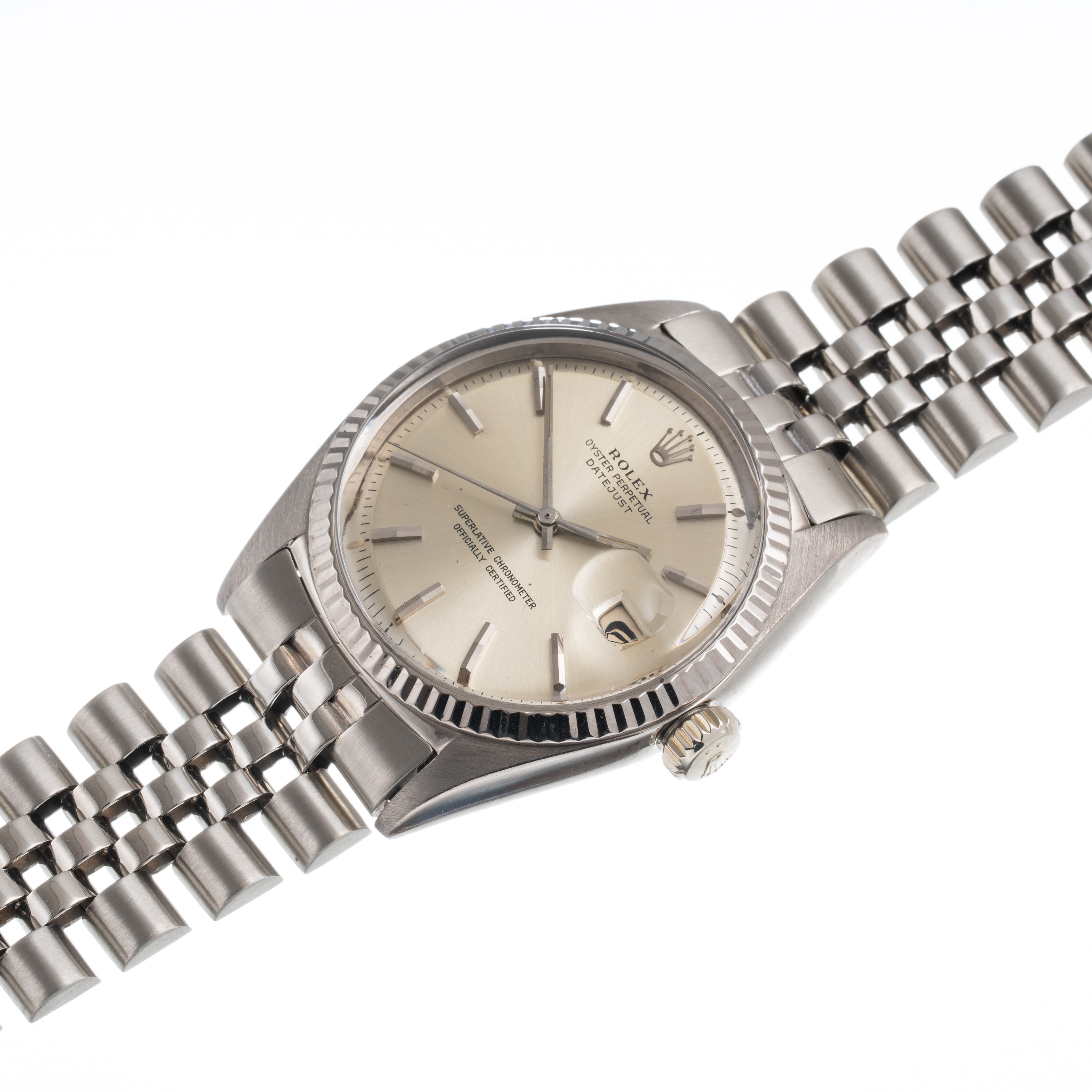 ROLEX - DATEJUST OROLOGIO SOLO TEMPO A CARICA AUTOMATICA IN ORO BIANCO 18 KT CON BRACCIALE JUBILE...