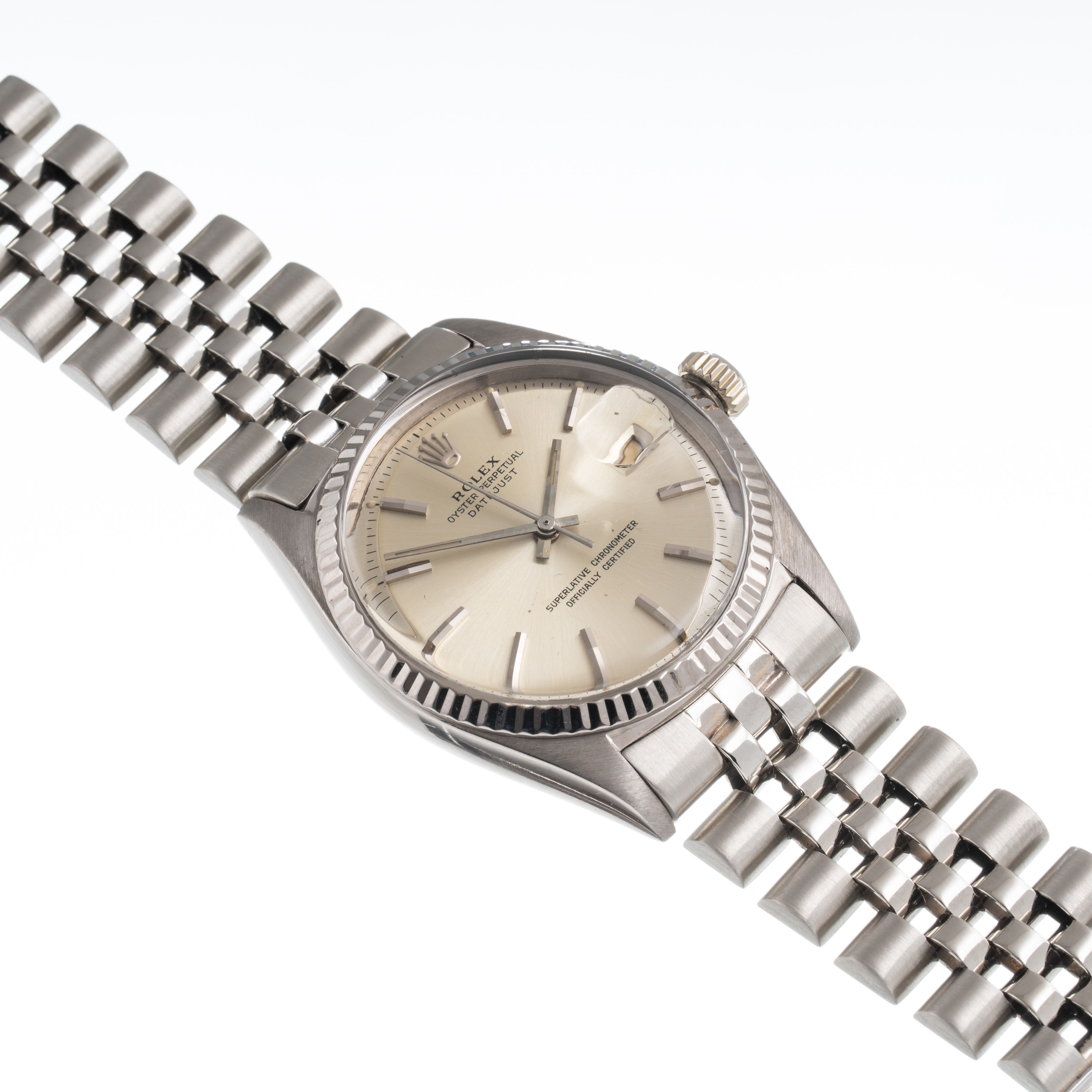 ROLEX - DATEJUST OROLOGIO SOLO TEMPO A CARICA AUTOMATICA IN ORO BIANCO 18 KT CON BRACCIALE JUBILE...