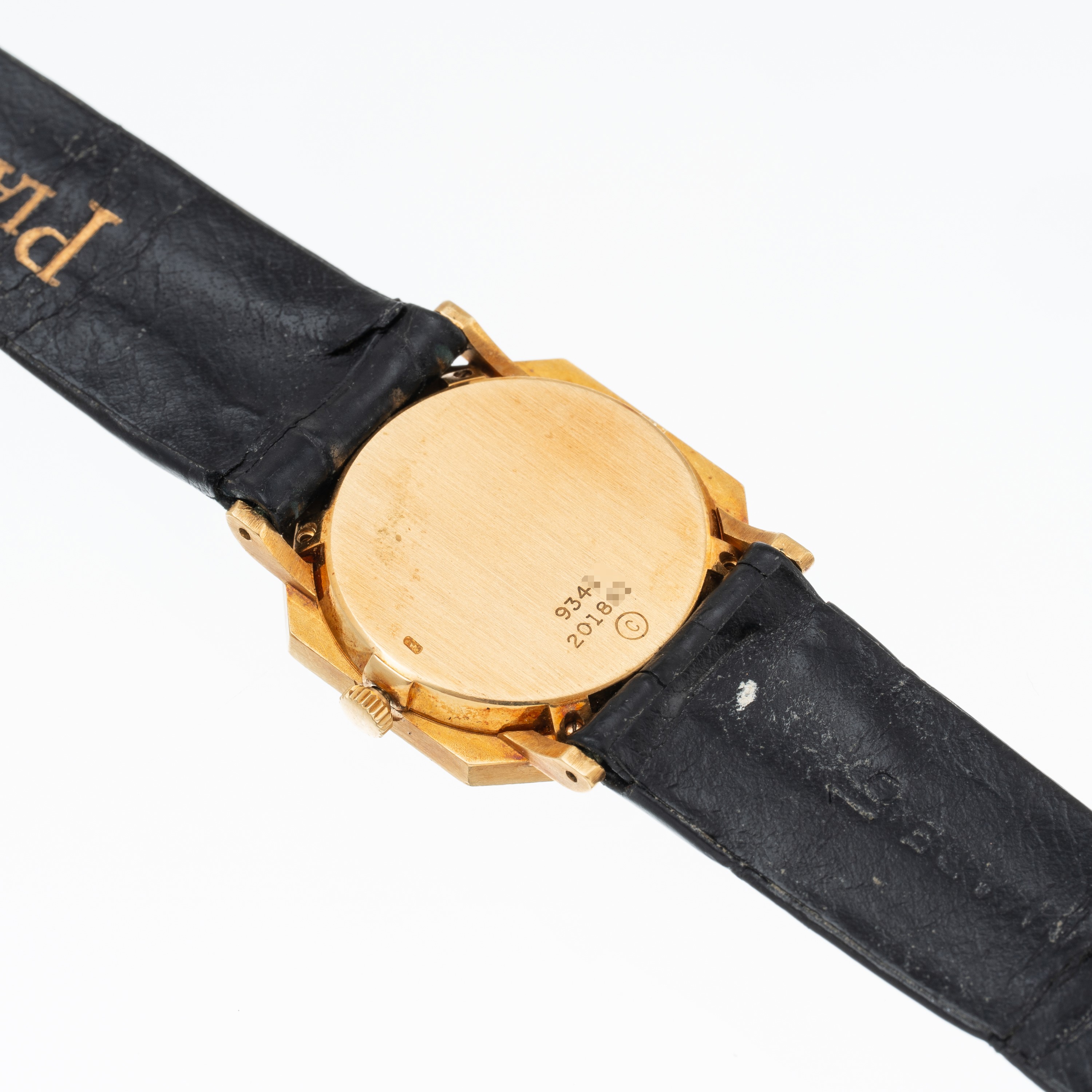PIAGET OROLOGIO SOLO TEMPO A CARICA MANUALE IN ORO GIALLO 18 KT CON QUADRANTE E GHIERA IN LAPISLA...