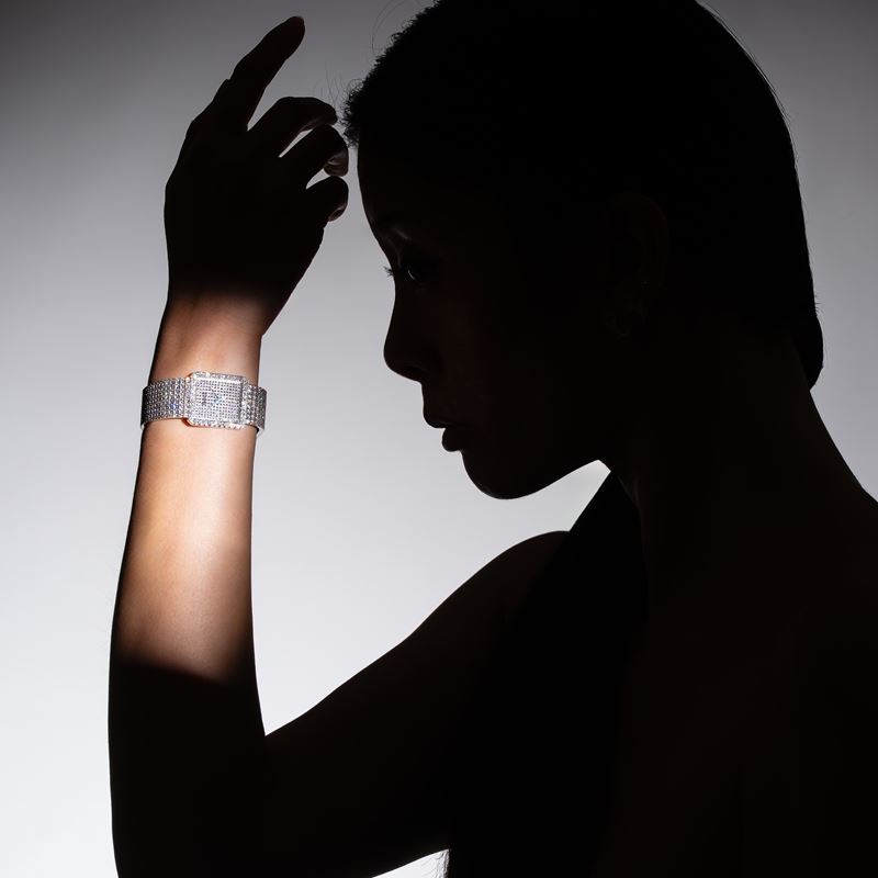 PIAGET - PROTOCOLE OROLOGIO SOLO TEMPO A CARICA MANUALE IN ORO BIANCO 18 KT E BRACCIALE INTEGRATO...