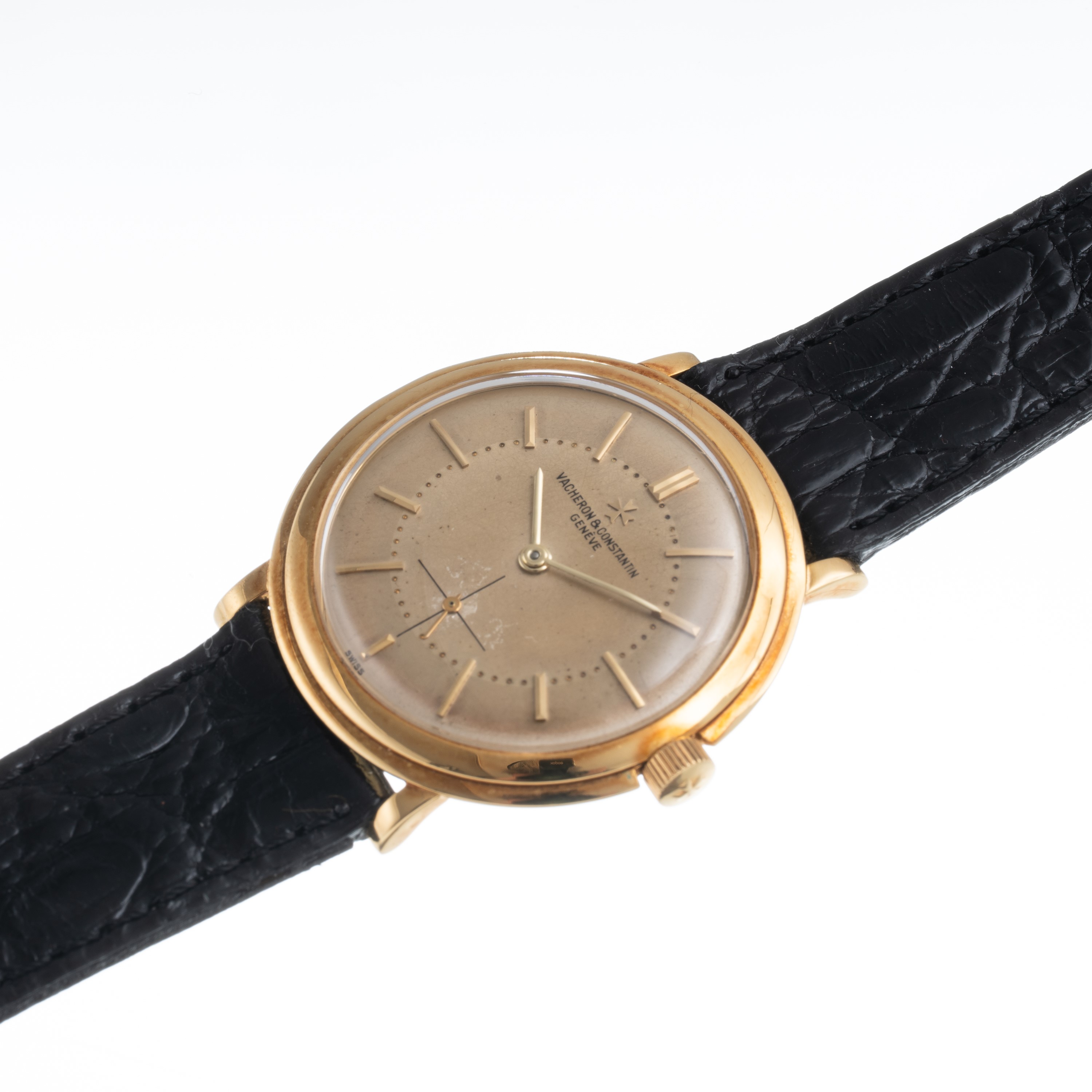 VACHERON CONSTANTIN - DISCO VOLANTE OROLOGIO SOLO TEMPO A CARICA MANUALE IN ORO GIALLO 18 KT CON ...