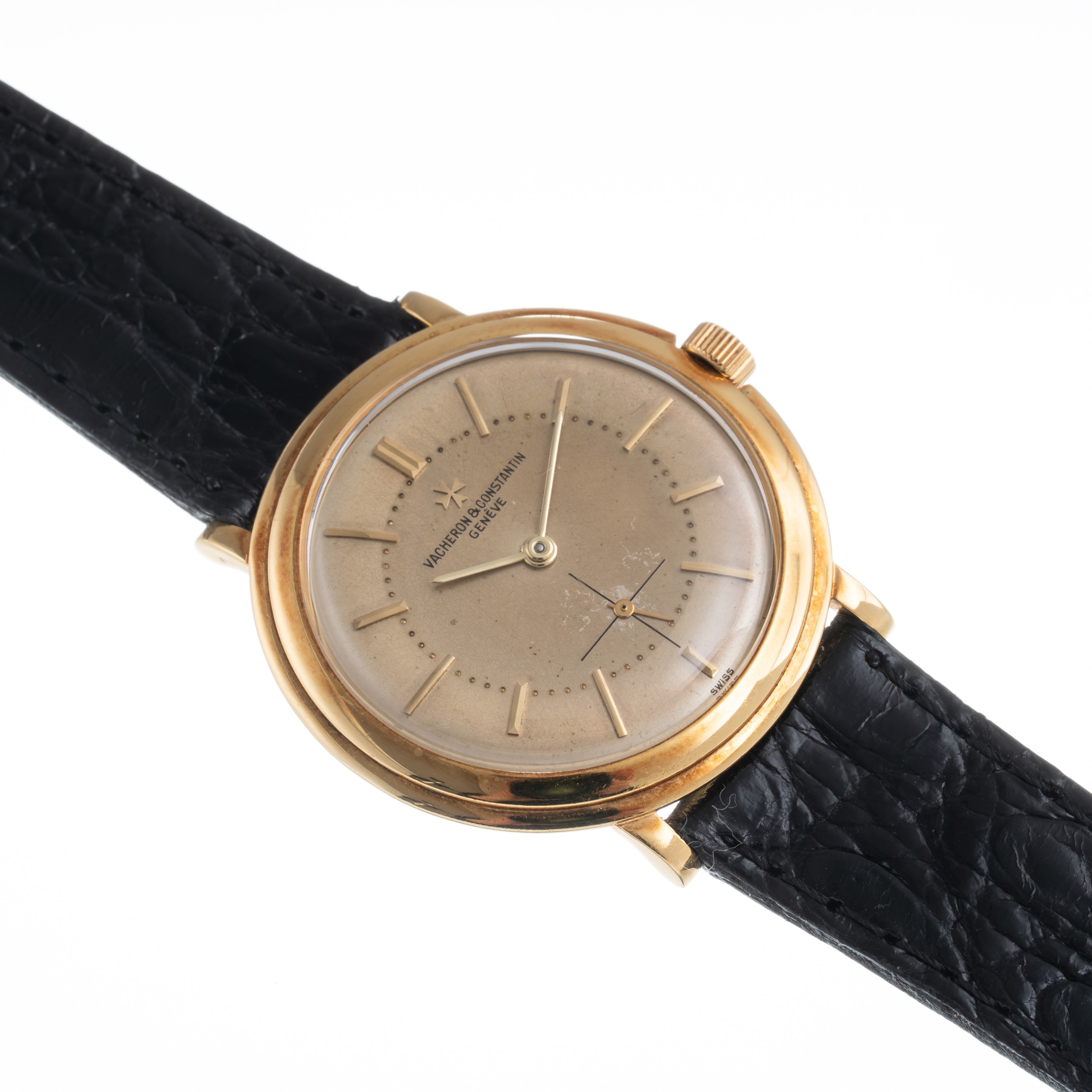 VACHERON CONSTANTIN - DISCO VOLANTE OROLOGIO SOLO TEMPO A CARICA MANUALE IN ORO GIALLO 18 KT CON ...