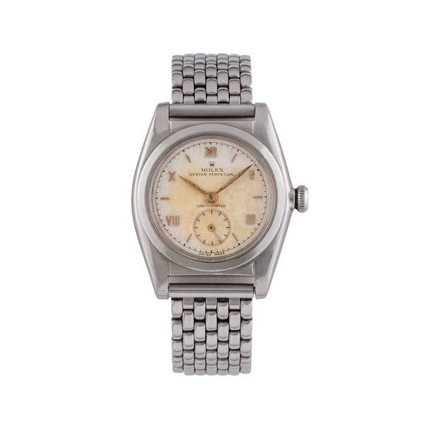 ROLEX - ROLEX - BUBBLEBACK OROLOGIO SOLO TEMPO A CARICA AUTOMATICA IN ACCIAIO CON PICCOLI SECONDI AD ORE SEI E BRACCIALE IN ACCIAIO