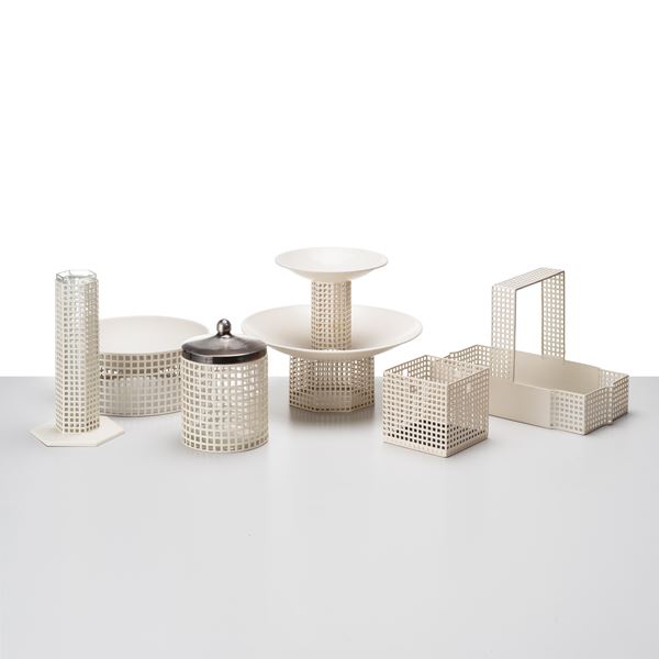 Josef Hoffmann - JOSEF HOFFMANN, SET DI SEI VASI 'BIEFFEPLAST'